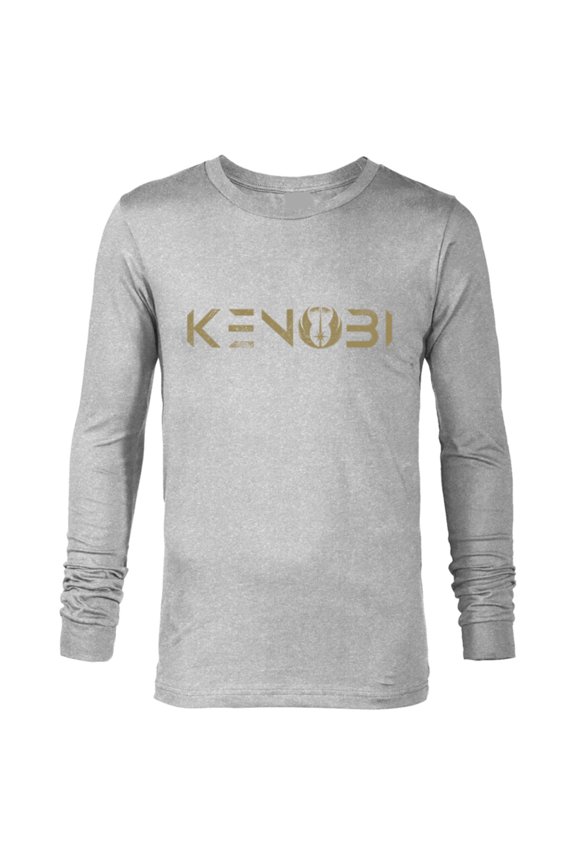 Obi-Wan Kenobi Series Logo - Long Sleeve T-Shirt for Men - Customized-Athletic Heather