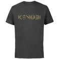 thumbnail image 1 of Star Wars Obi-Wan Kenobi Series Logo - Short Sleeve Cotton T-Shirt for Adults - Customized-Charcoal, 1 of 5