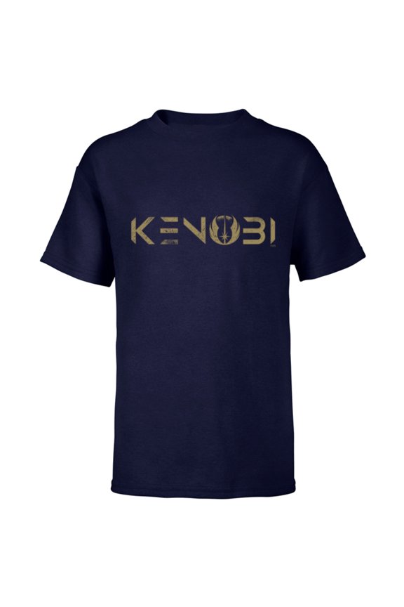 Obi-Wan Kenobi Series Logo - Short Sleeve T-Shirt for Kids - Customized-Navy