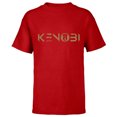 thumbnail image 1 of Star Wars Obi-Wan Kenobi Series Logo - Short Sleeve T-Shirt for Kids - Customized-Red, 1 of 5