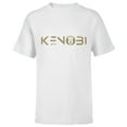 thumbnail image 1 of Star Wars Obi-Wan Kenobi Series Logo - Short Sleeve T-Shirt for Kids - Customized-White, 1 of 5