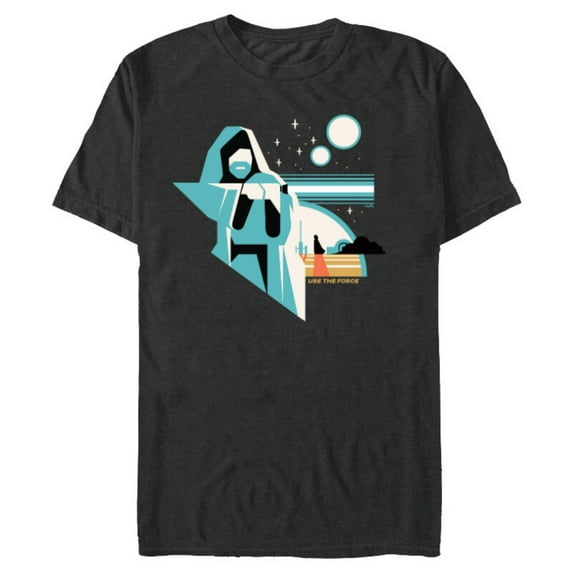 Star Wars Obi-Wan Kenobi Tatooine Use the Force - Short Sleeve Blended T-Shirt for Adults - Customized-Dark Heather