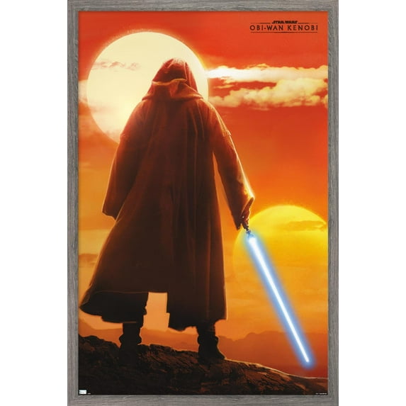 Star Wars: Obi-Wan Kenobi - Two Suns Wall Poster, 14.725" x 22.375" Framed
