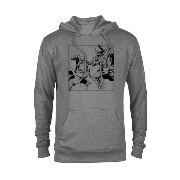 Star Wars Obi-Wan Kenobi vs Darth Vader Coloring Sketch - Pullover Hoodie for Adults - Customized-Athletic Heather