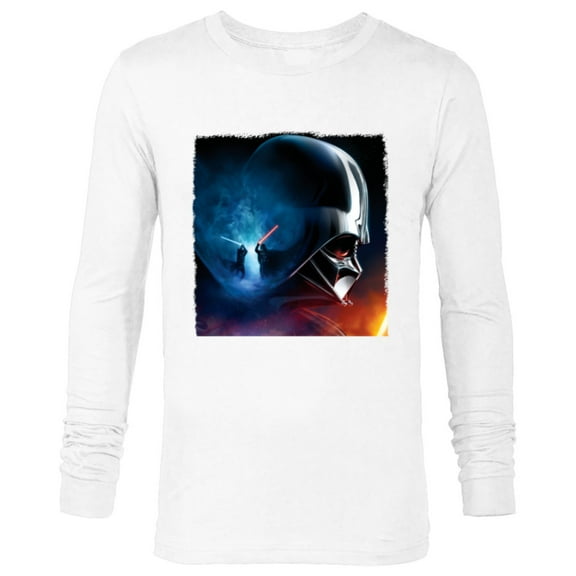 Star Wars Obi-Wan Kenobi vs Darth Vader - Long Sleeve T-Shirt for Men - Customized-White