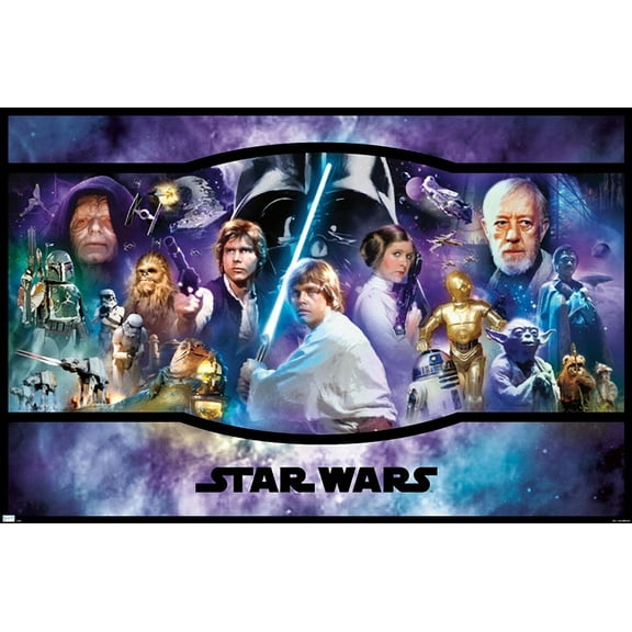 Star Wars: Original Trilogy - Banner Wall Poster, 22.375" x 34"