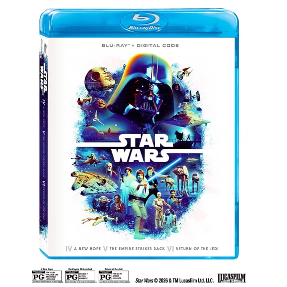 Star Wars: Original Trilogy (Blu-Ray + Digital Copy) Lucasfilm, Action & Adventure