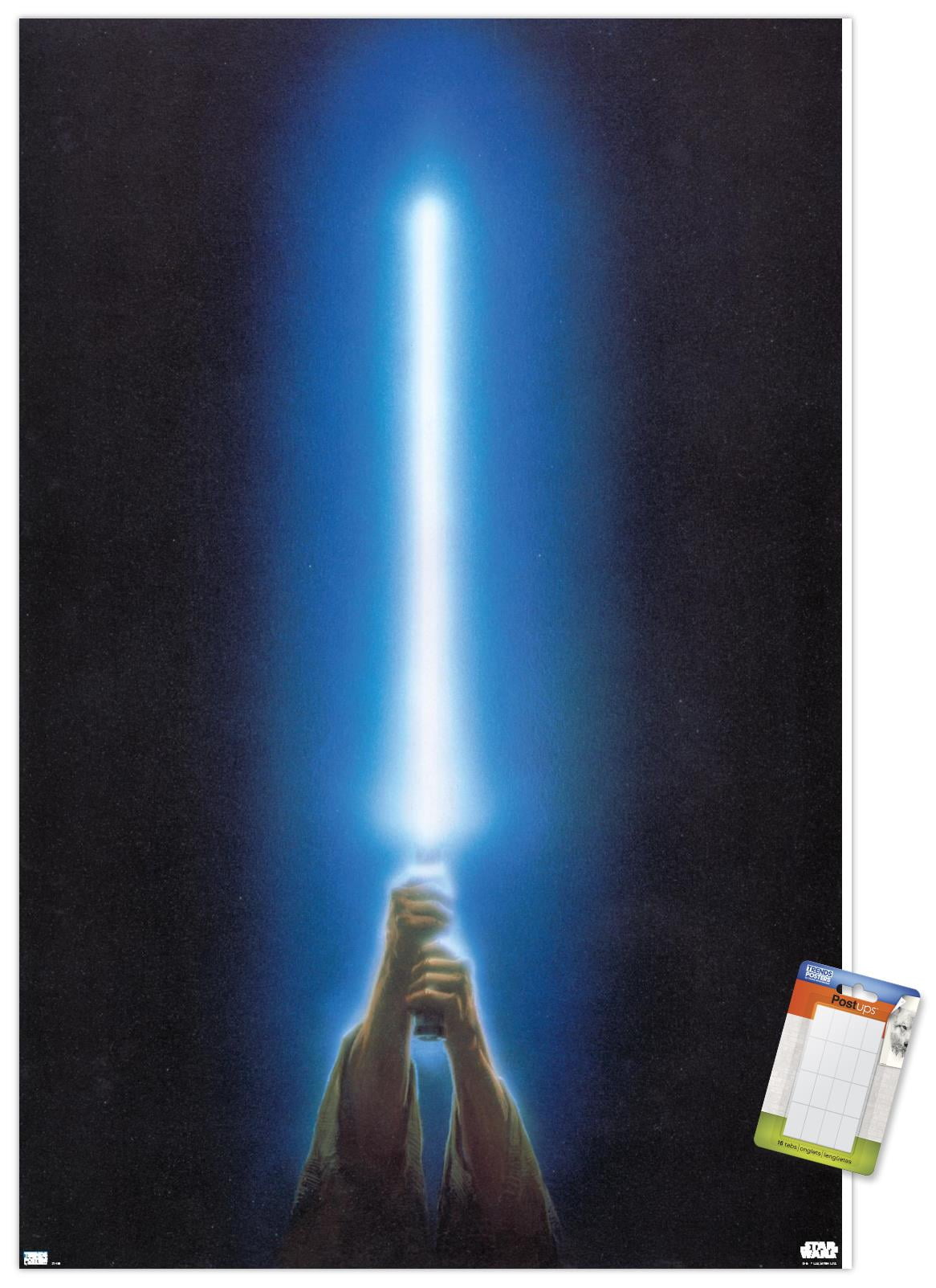 Star Wars: Original Trilogy - Blue Lightsaber Wall Poster, 22.375" x 34"