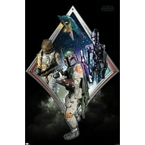 Star Wars: Original Trilogy - Bounty Hunters Badge Wall Poster, 22.375" x 34"