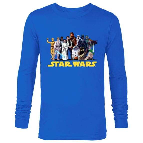 Star Wars Original Trilogy Character Group Matching - Long Sleeve T-Shirt for Men - Customized-Navy