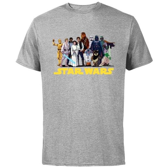 Star Wars Original Trilogy Character Group Matching - Short Sleeve Cotton T-Shirt for Adults - Customized-Athletic Heather