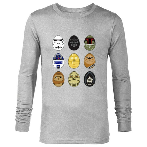 Star Wars Original Trilogy Classic Characters Easter Eggs - Long Sleeve T-Shirt for Men - Customized-Athletic Heather