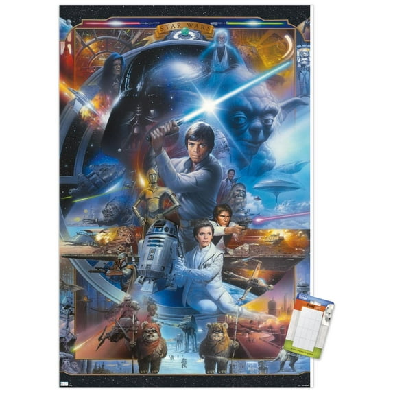 Star Wars: Original Trilogy - Collage Wall Poster, 22.375" x 34"