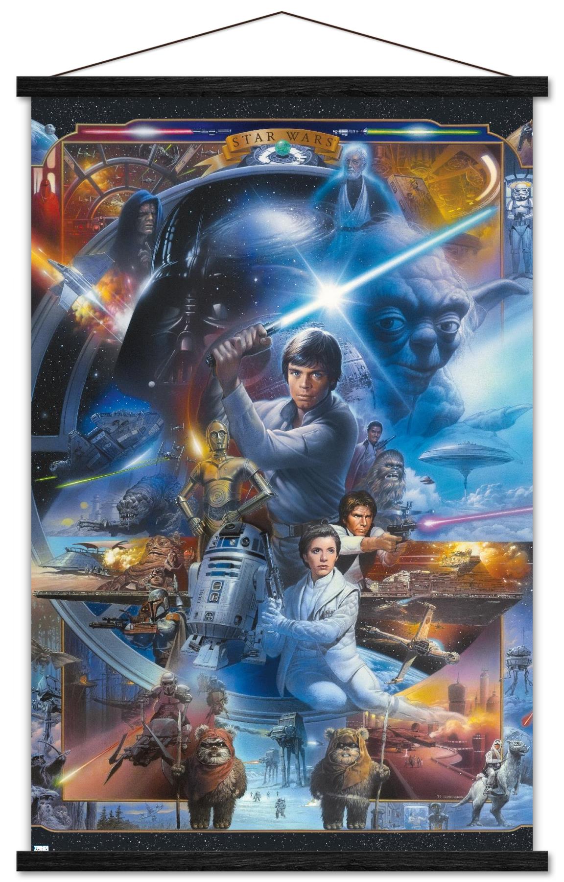 Star Wars: Original Trilogy - Collage Wall Poster with Push Pins