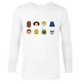 thumbnail image 1 of Star Wars Original Trilogy Color Character Icons - Long Sleeve T-Shirt for Men - Customized-White, 1 of 5