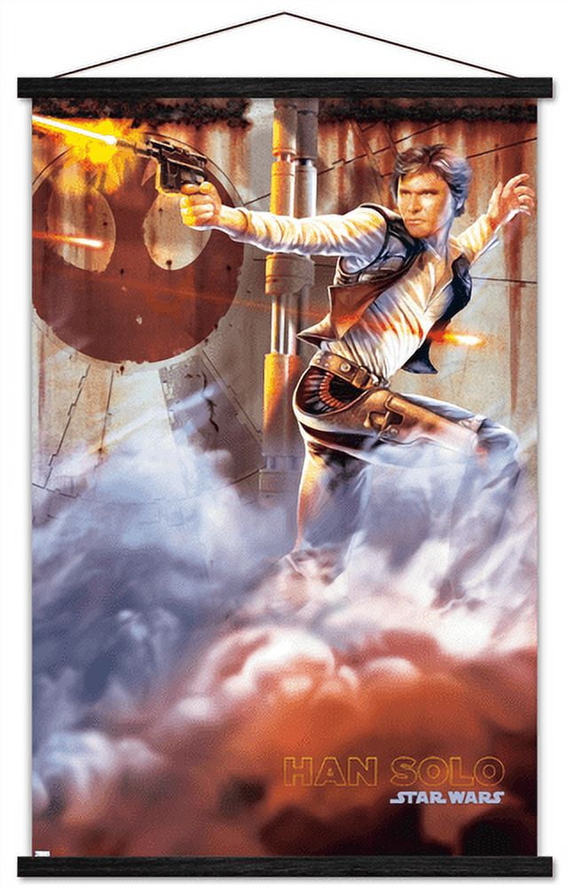 Scott C Star Wars on sale Luke Skywalker Han Solo Signed Art Print Poster Great Showdown