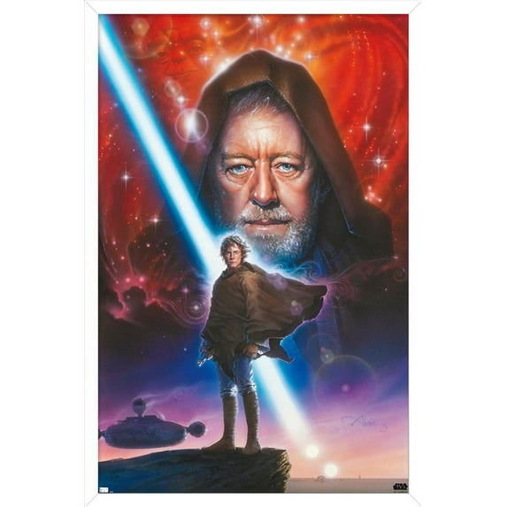 Star Wars: Original Trilogy - Mentor Wall Poster, 14.725" x 22.375", Framed