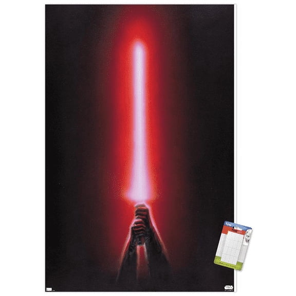 Star Wars: Original Trilogy - Red Lightsaber Wall Poster, 14.725" x 22.375"