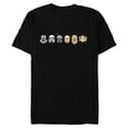 thumbnail image 1 of Star Wars Original Trilogy Toon Character Icons - Short Sleeve Blended T-Shirt for Adults - Customized-Black, 1 of 5
