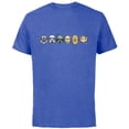thumbnail image 1 of Star Wars Original Trilogy Toon Character Icons - Short Sleeve Cotton T-Shirt for Adults - Customized-Royal Heather, 1 of 5