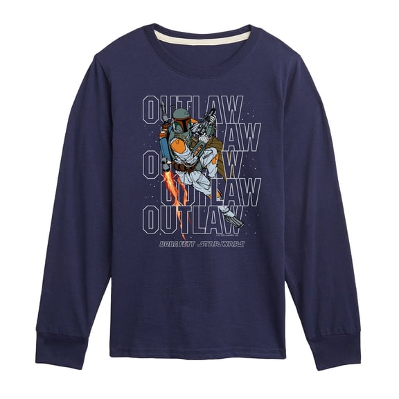 Star Wars - Outlaw Boba Fett - Toddler And Youth Long Sleeve Tee