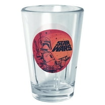 Star Wars Outline Boba Fett  Tritan Shot Glass Clear 2 oz.