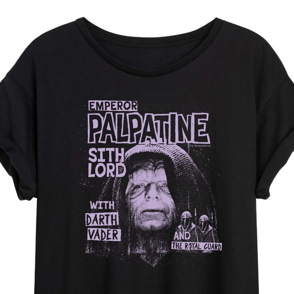 Star Wars - Palpatine - Juniors Oversized Graphic T-Shirt