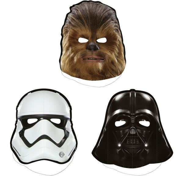 Star Wars Paper Party Masks, 8ct