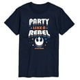 thumbnail image 1 of Star Wars - Party Like A Rebel - Men's Short Sleeve Tee, 1 of 4