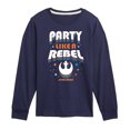 thumbnail image 1 of Star Wars - Party Like A Rebel - Toddler And Youth Long Sleeve Tee, 1 of 5