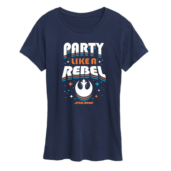 Star Wars - Party Like A Rebel - Women's Short Sleeve Classic Fit Tee
