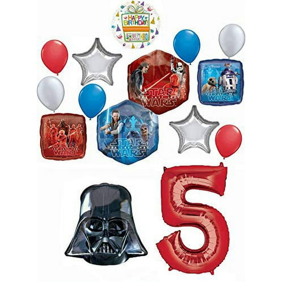 Star Wars Party Supplies 5th Birthday The Last Jedi Balloon Bouquet Decorations