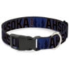 thumbnail image 1 of Star Wars Pet Collar, Dog Collar Plastic Buckle, Star Wars Tano Ahsoka Pose and Jedi Order Insignia Blues, 9.5 to 14.5 Inches 0.5 Inch Wide, 1 of 6