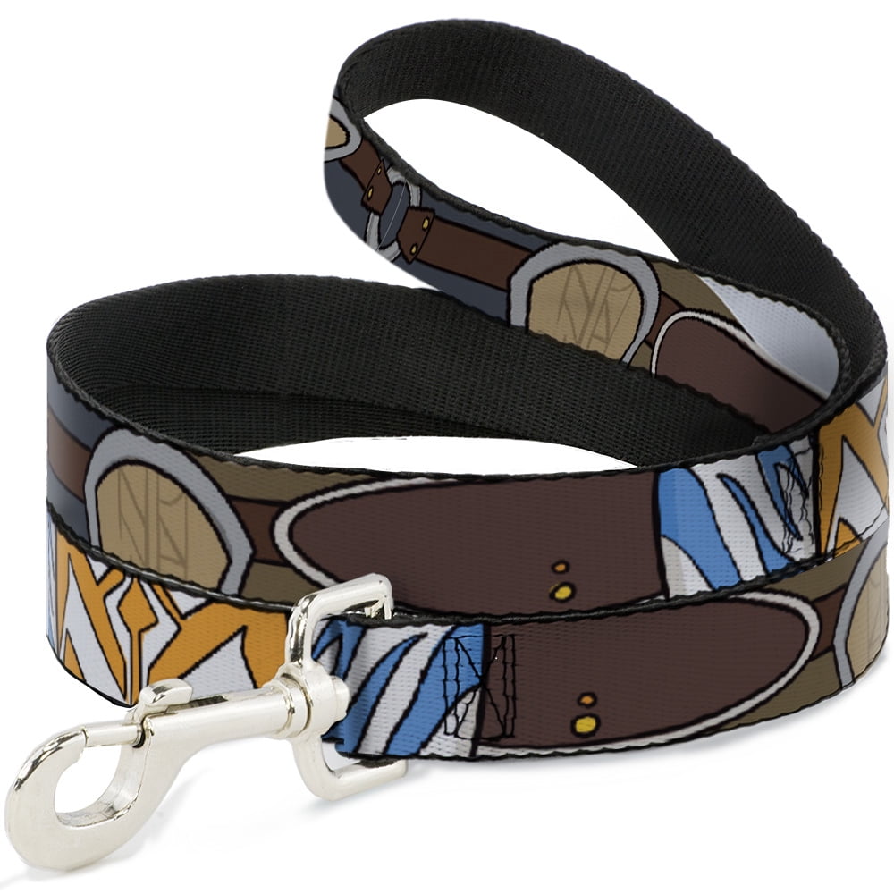 Star Wars Pet Leash, Dog Leash, Star Wars The Clone Wars Ahsoka Tano Bounding Elements, 4 Feet Long 1.0 Inch Wide