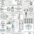 thumbnail image 1 of Star Wars Pictogram Peel & Stick Wallpaper, 1 of 7