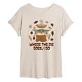 thumbnail image 1 of Star Wars - Pie Goes Go Grogu - Juniors Oversized Graphic T-Shirt, 1 of 4