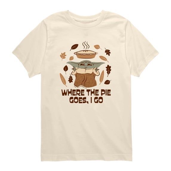 Star Wars - Pie Goes Go Grogu - Toddler Boys Short Sleeve Graphic T-Shirt