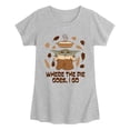 thumbnail image 1 of Star Wars - Pie Goes Go Grogu Fitted Short Sleeve Graphic T-Shirt, 1 of 3