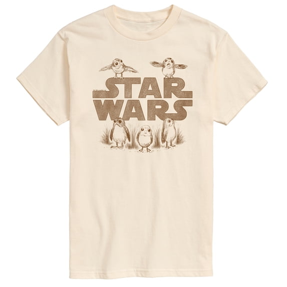 Star Wars - Porg Logo - Men's Short Sleeve Graphic T-Shirt