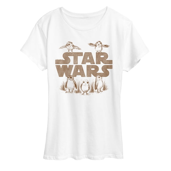 Star Wars - Porg Logo - Women's Short Sleeve Graphic T-Shirt