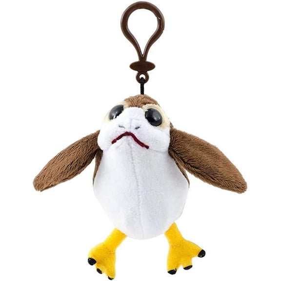 Star Wars Porg Plush Clip On Figure Keychain Toy - Great Gift for Kids and Adults - 4.5"