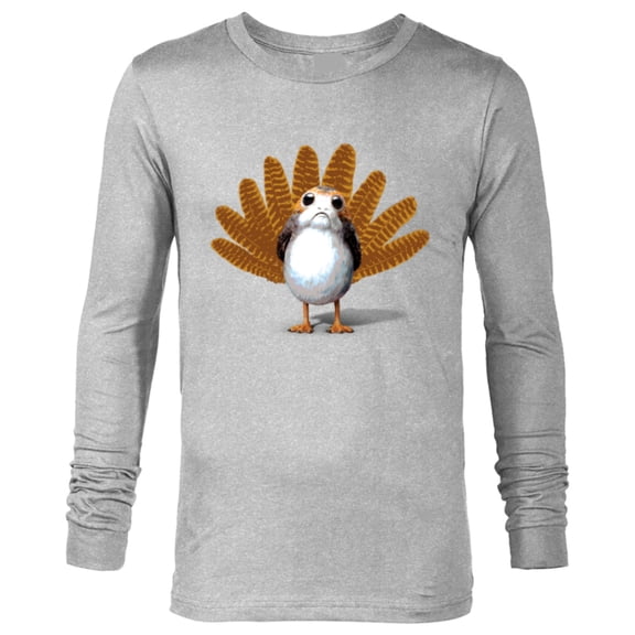 Star Wars Porg Thanksgiving Turkey - Long Sleeve T-Shirt for Men -Customized-Athletic Heather