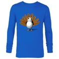 thumbnail image 1 of Star Wars Porg Thanksgiving Turkey - Long Sleeve T-Shirt for Men -Customized-Royal, 1 of 2
