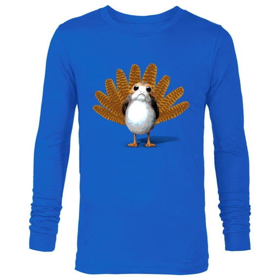 Star Wars Porg Thanksgiving Turkey - Long Sleeve T-Shirt for Men -Customized-Royal
