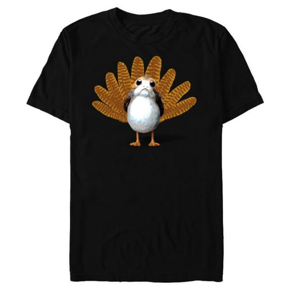 Star Wars Porg Thanksgiving Turkey - Short Sleeve Blended T-Shirt for Adults -Customized-Black