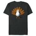 thumbnail image 1 of Star Wars Porg Thanksgiving Turkey - Short Sleeve Blended T-Shirt for Adults -Customized-Dark Heather, 1 of 5