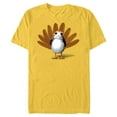 thumbnail image 1 of Star Wars Porg Thanksgiving Turkey - Short Sleeve Blended T-Shirt for Adults -Customized-Yellow, 1 of 5