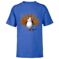 thumbnail image 1 of Star Wars Porg Thanksgiving Turkey - Short Sleeve T-Shirt for Kids -Customized-Royal, 1 of 5