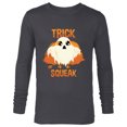 thumbnail image 1 of Star Wars Porg Treat or Squeak Halloween - Long Sleeve T-Shirt for Men - Customized-Charcoal Heather, 1 of 5