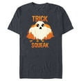 thumbnail image 1 of Star Wars Porg Treat or Squeak Halloween - Short Sleeve Blended T-Shirt for Adults - Customized-Navy Heather, 1 of 5